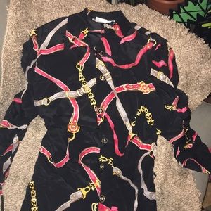 Maggy London silk midi dress